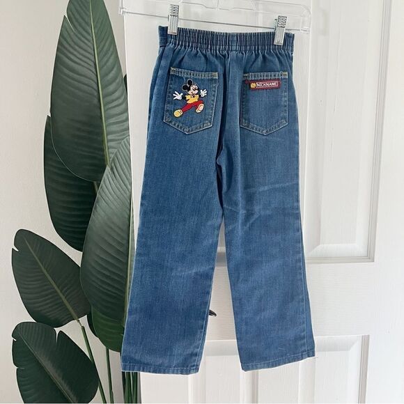 Vintage Other - Vintage Disney Mickey Mouse Patch Jeans